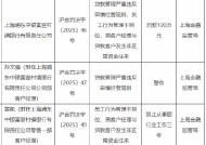 上海浦东中银富登村镇银行被罚100万元：因员工行为管理不到位 原客户经理与贷款客户发生非正常资金往来等